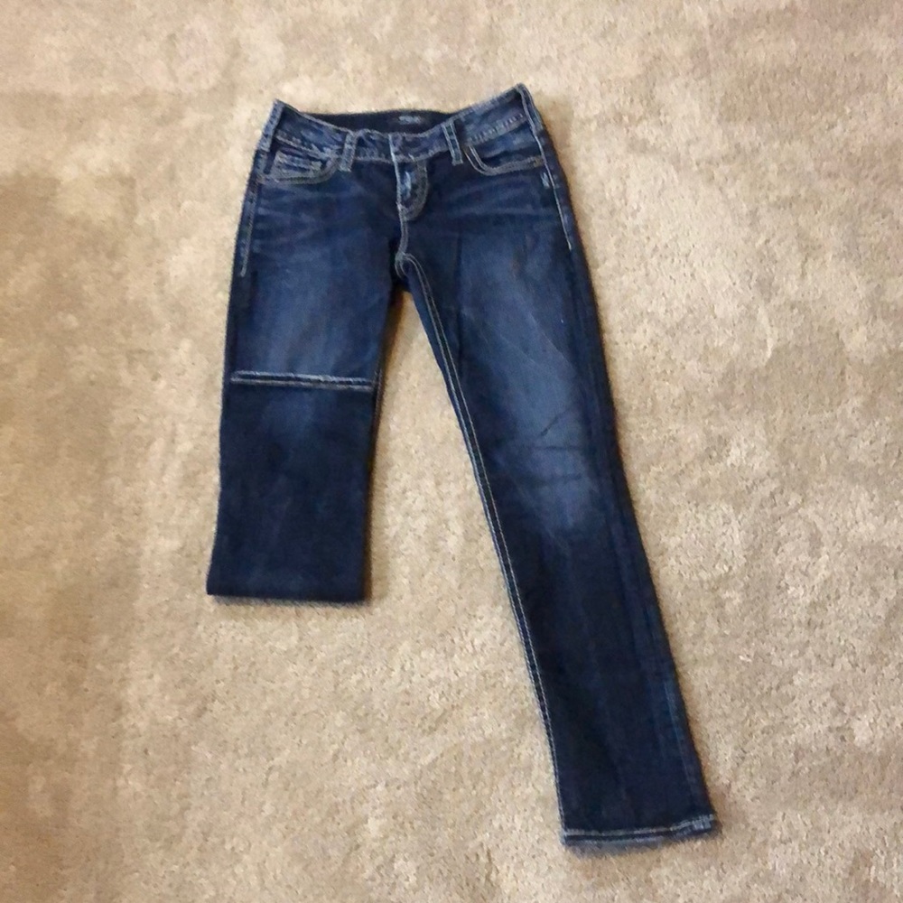 Silver Jeans Suki Mid Straight,  27x32